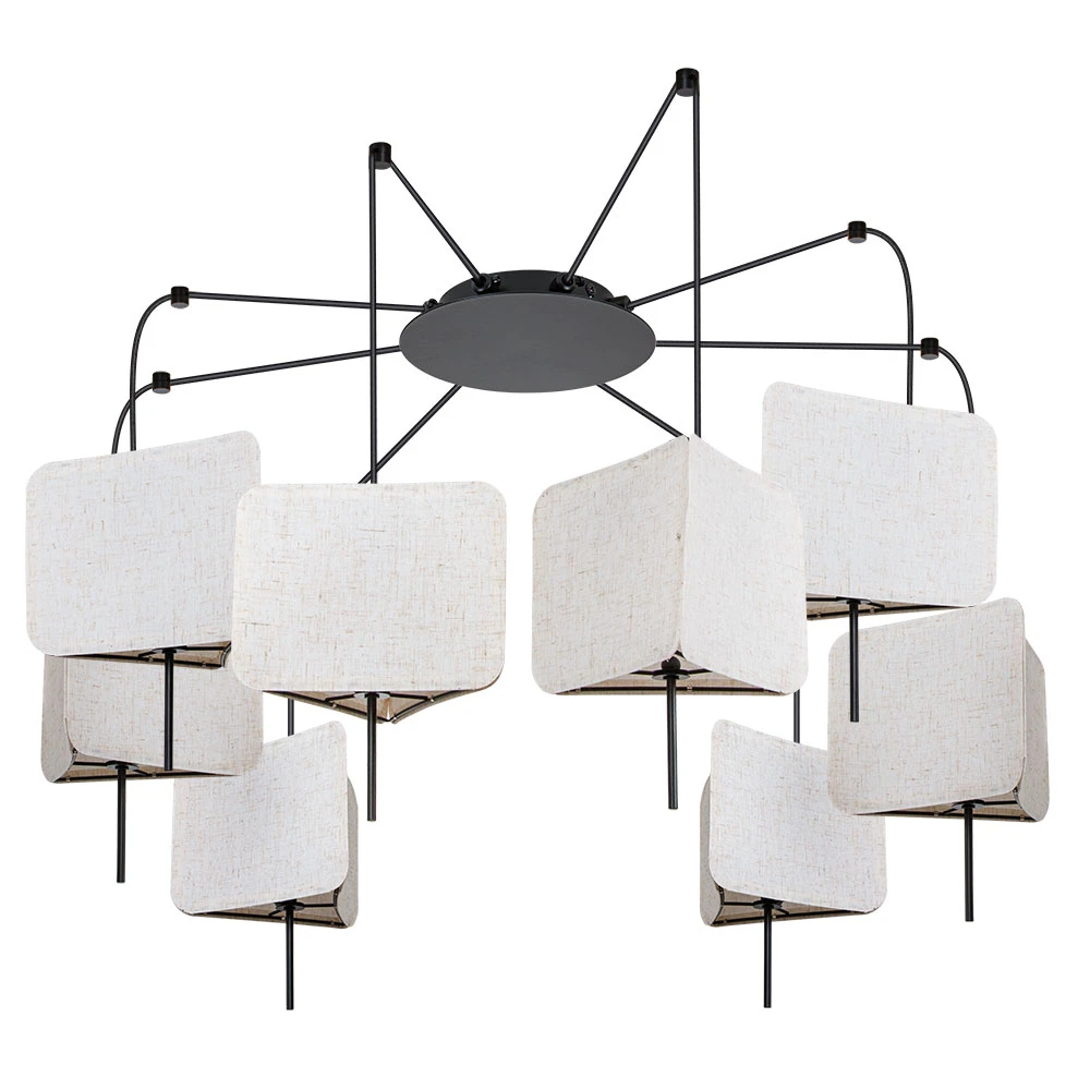 Подвесная люстра Arte Lamp TRIXIE A7084SP-8BK — фото 1