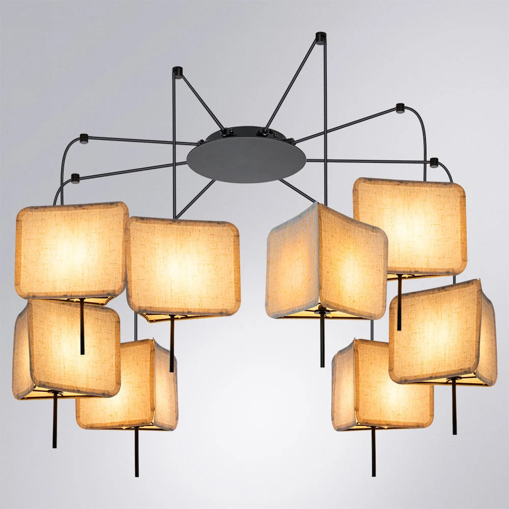 Подвесная люстра Arte Lamp TRIXIE A7084SP-8BK — фото 2