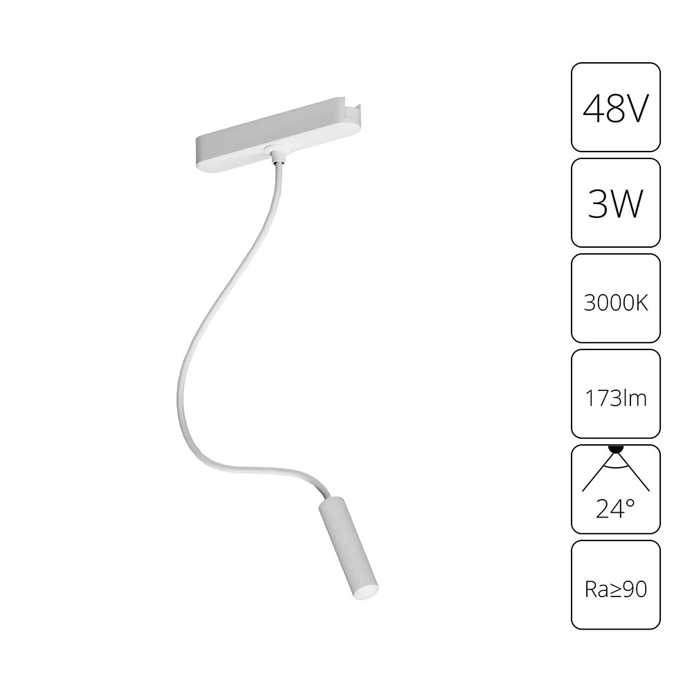 Магнитный трековый светильник Arte Lamp RAPID A1162PL-1WH — фото 1