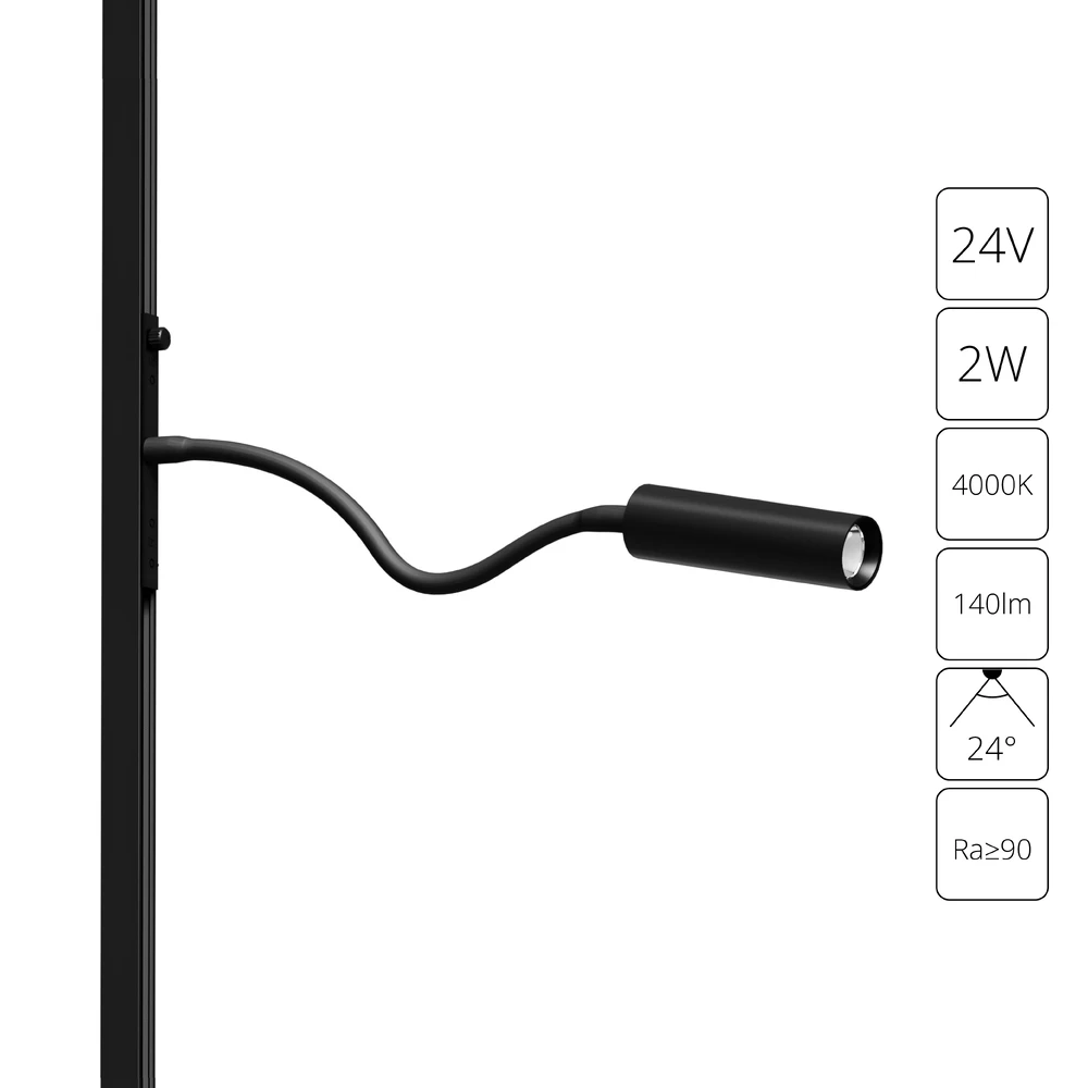 Магнитный трековый светильник Arte Lamp PRESTO A6238PL-1BK — фото 1