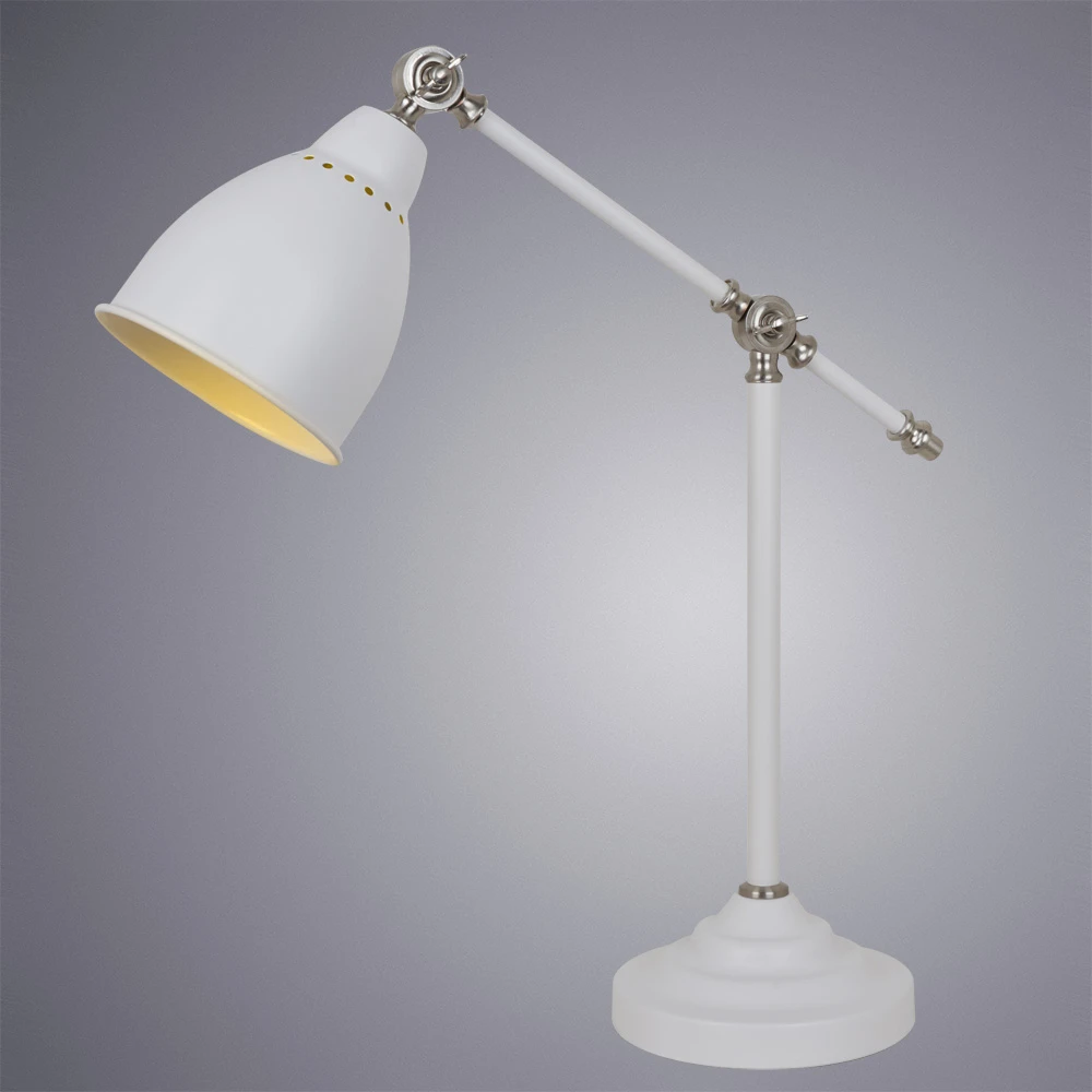 Офисная настольная лампа Arte Lamp BRACCIO A2054LT-1WH — фото 2