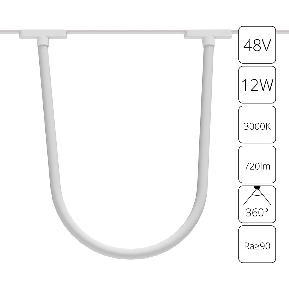 Магнитный трековый светильник Arte Lamp RAPID A1167PL-1WH — фото 1