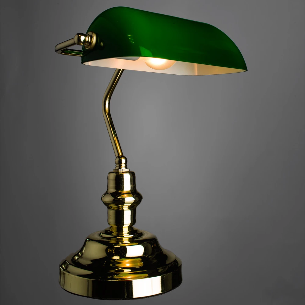 Кабинетная настольная лампа Arte Lamp BANKER A2491LT-1GO — фото 2