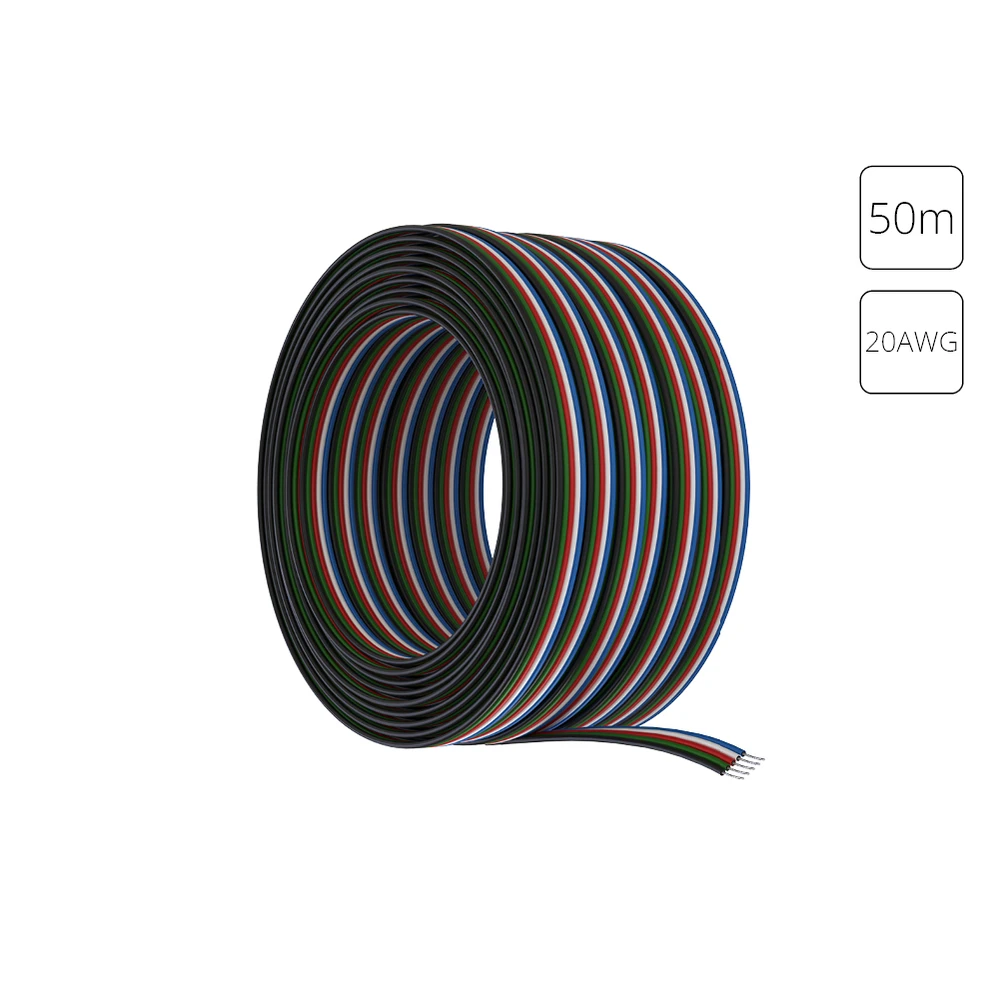 Провод 5-жильный для светодиодной ленты RGBW 50м, 20AWG Arte Lamp STRIP-ACCESSORIES A20-5W — фото 1