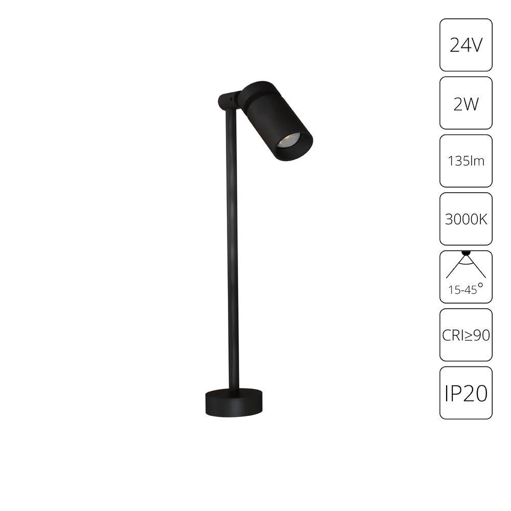 Подсветка для ювелирных изделий Arte Lamp PRESTO A6396LT-1BK — фото 1
