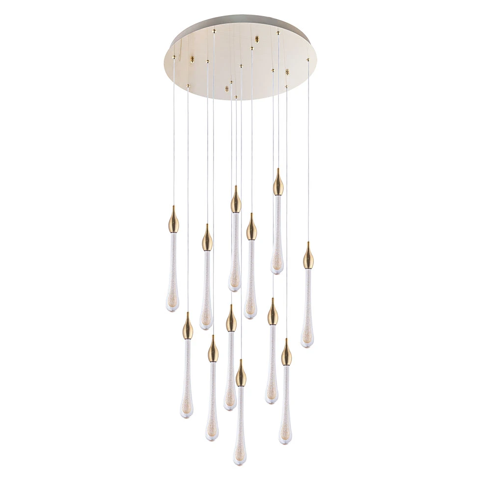 Каскадная люстра Arte Lamp RAINDROP A1803LM-36PB — фото 1