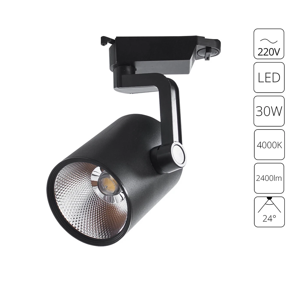 Трековый светильник Arte Lamp TRACCIA A2330PL-1BK — фото 1