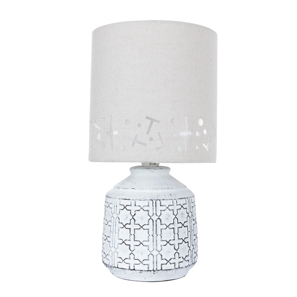 Декоративная настольная лампа Arte Lamp BUNDA A4007LT-1WH — фото 1