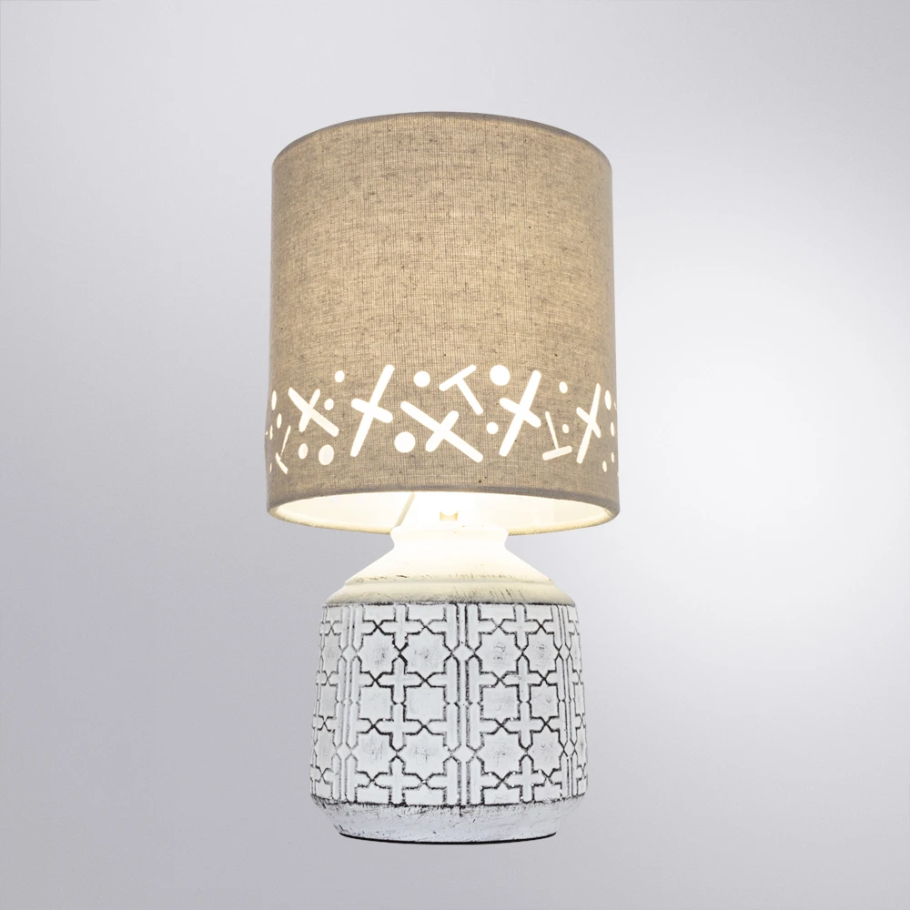 Декоративная настольная лампа Arte Lamp BUNDA A4007LT-1WH — фото 2